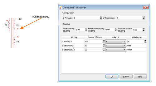 Transformer symbol and dialog